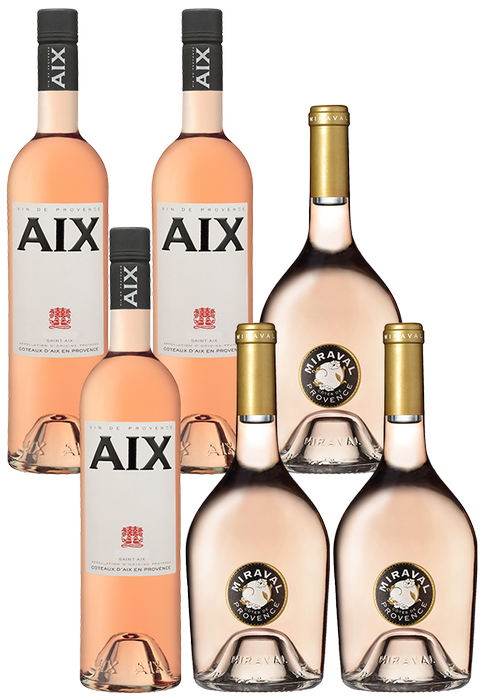 6er-Paket Spitzen-Rosé