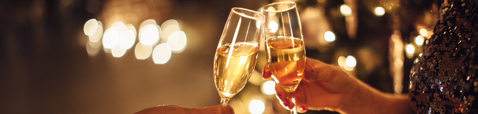 Prosecco in zwei Gläsern