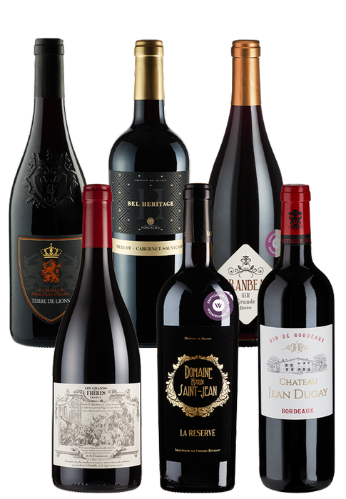6er-Kennenlernpaket Französische Rotweine
