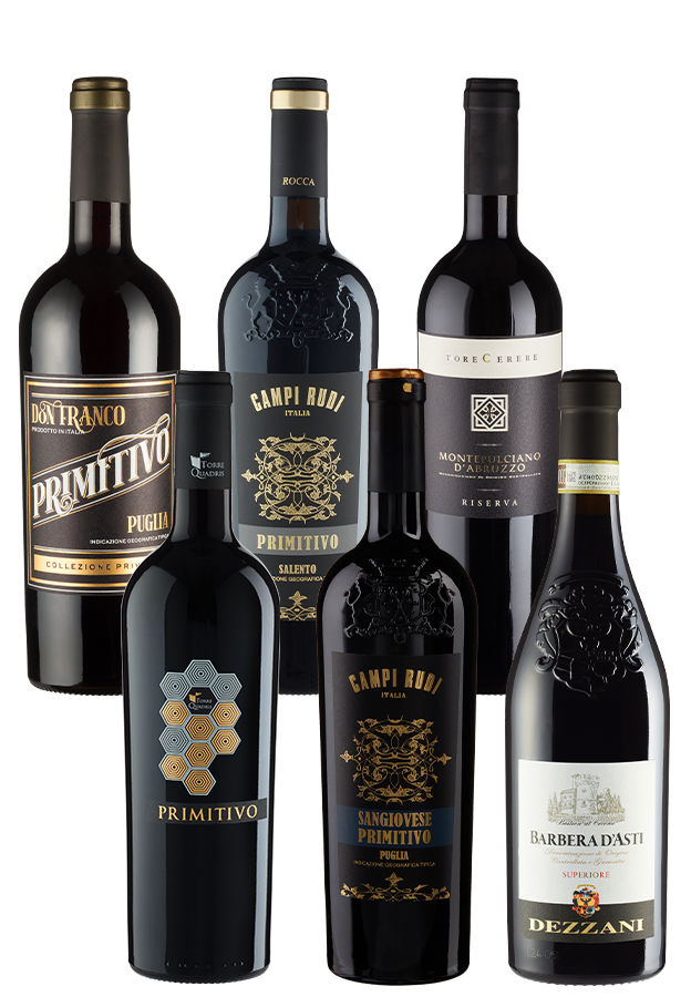 6er-Kennenlernpaket italienische Rotweine