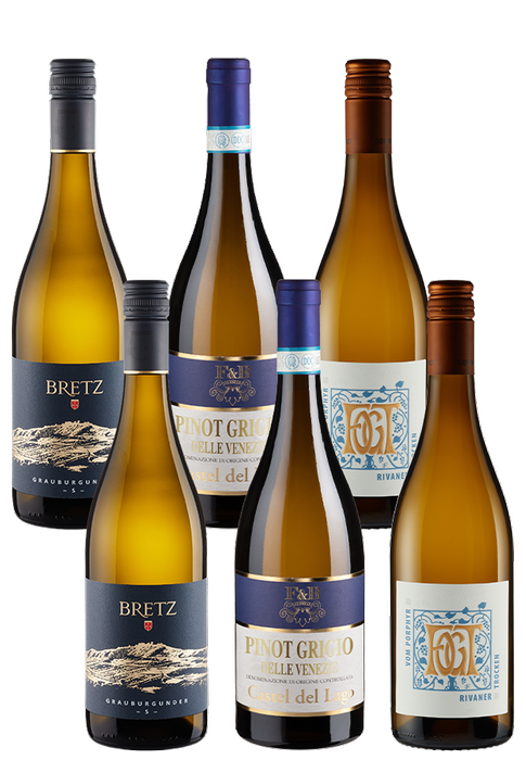 6er-Paket trockene Weißweine