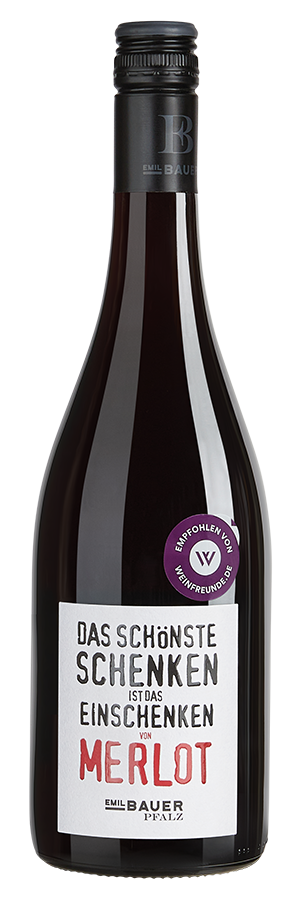 Das schönste Schenken ist das Einschenken von Merlot trocken