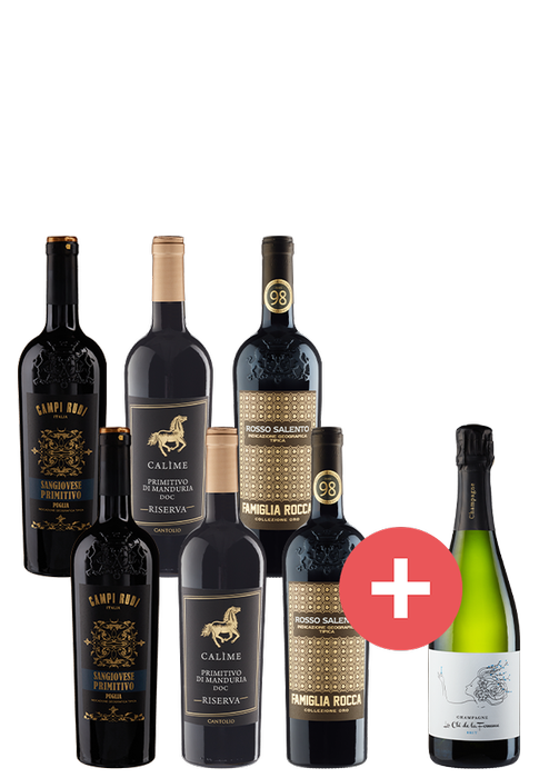 6er-Paket Osterfestmahl + GRATIS Champagner