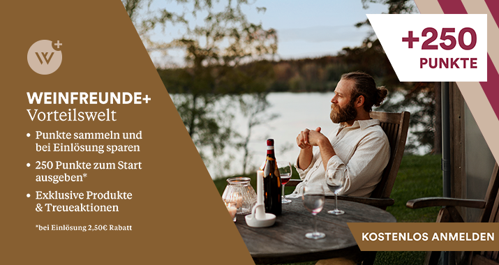 Weinfreunde+ Vorteilswelt entdecken - Kostenlos anmelden