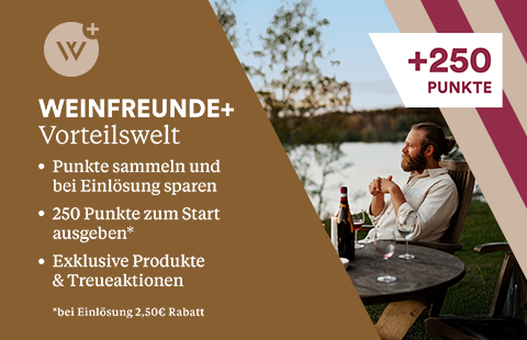 Weinfreunde+ Vorteilswelt - Kostenlos anmelden