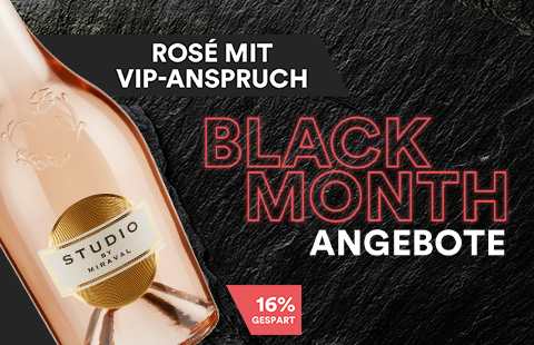 Black Month Studio by Miraval Rosé 2024 Miraval by Pitt & Perrin