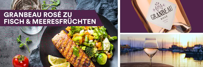 Granbeau Rosé zu Fisch & Meeresfrüchten