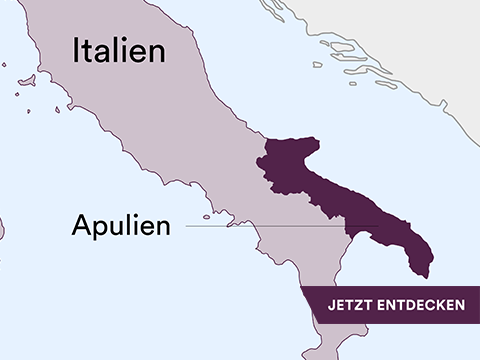 Karte Apulien