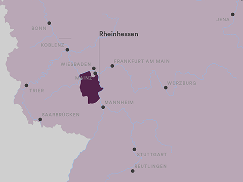 Dreissigacker Rheinhessen Karte