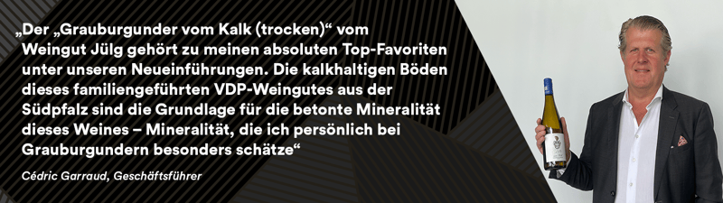 Geschäftsführer Cédric über den Jülg Grauburgunder vom Kalk