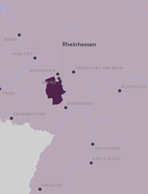 Dreissigacker Rheinhessen Karte