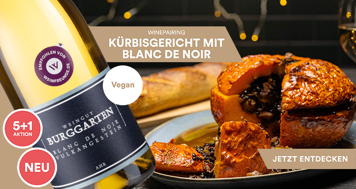 Kürbisgericht mit Blanc de Noir