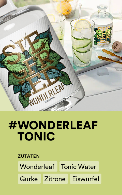 Wonderleaf Tonic Rezept - alkoholfreier Gin-Alternative mit Tonic Water