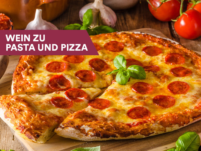 Wein zu Pizza