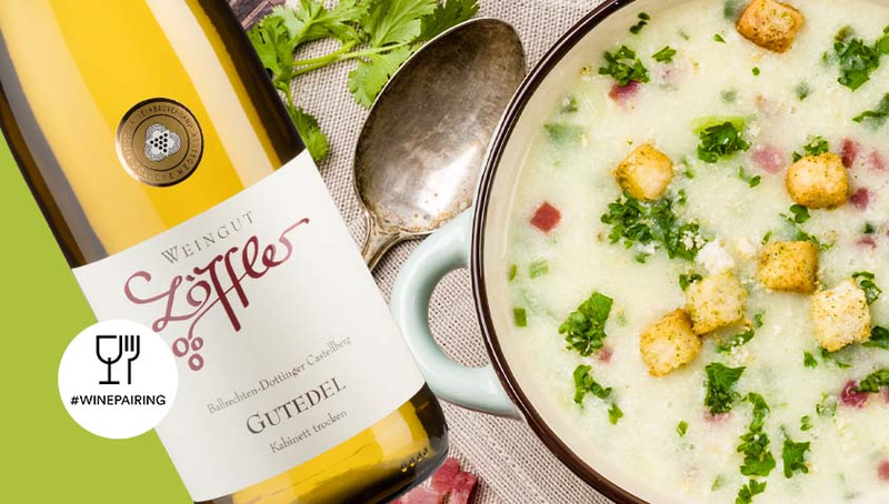 Winepairing zur Kartoffelsuppe