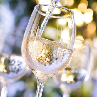Weinschorle im Glas