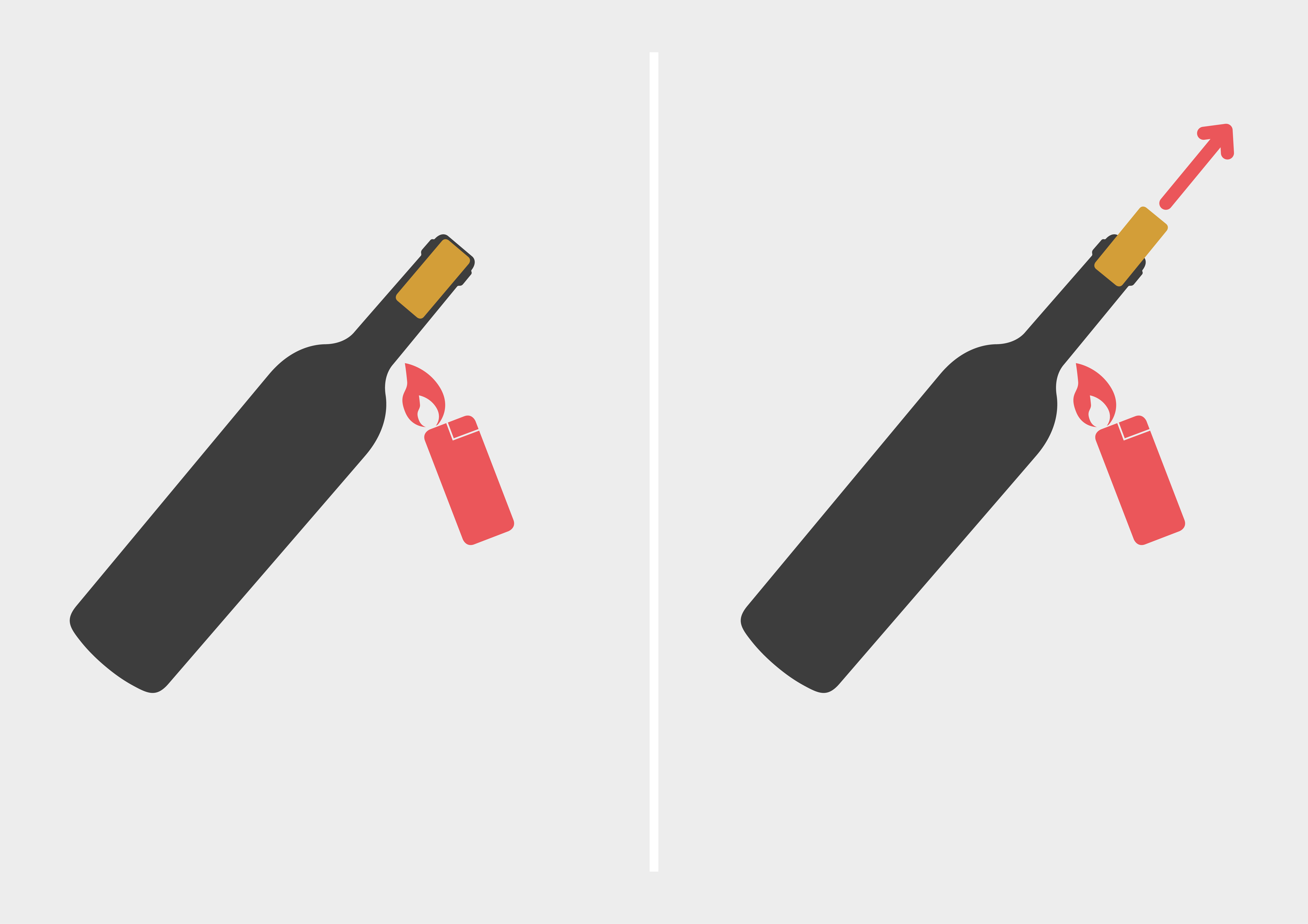 Weinflasche öffnen mit Lötkolben