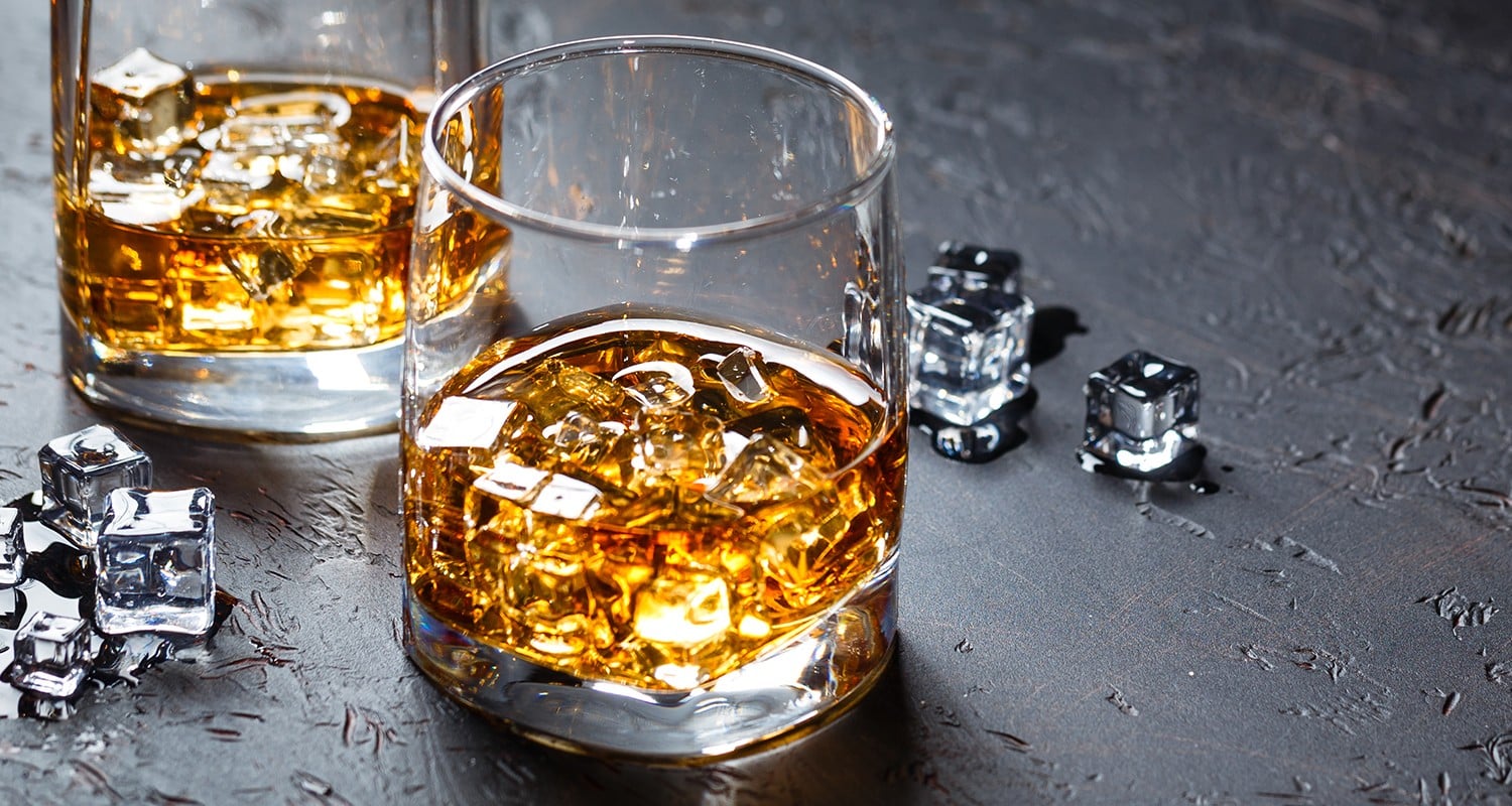 Gläser mit Whisky
