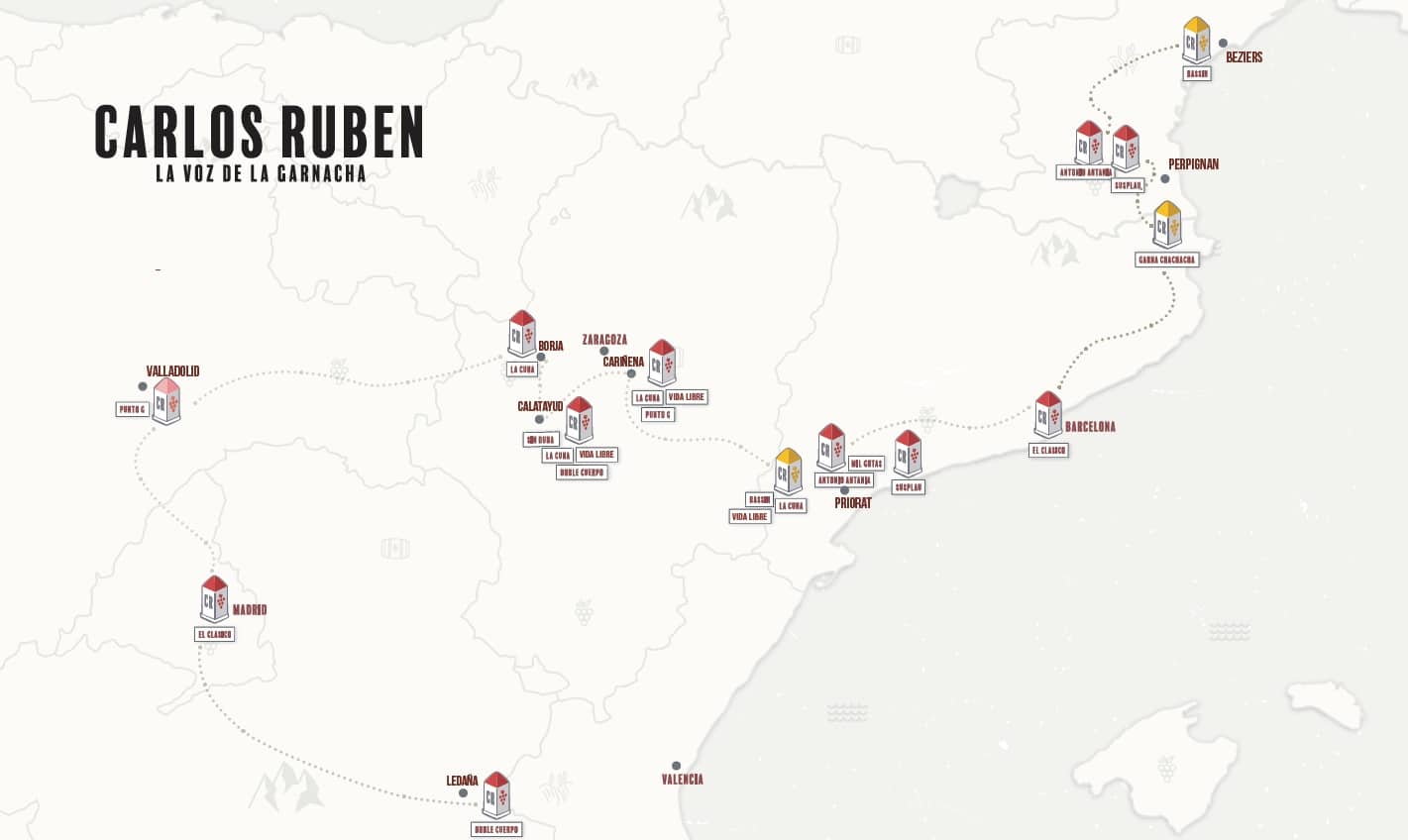 Weinanbauregionen Carlos Ruben