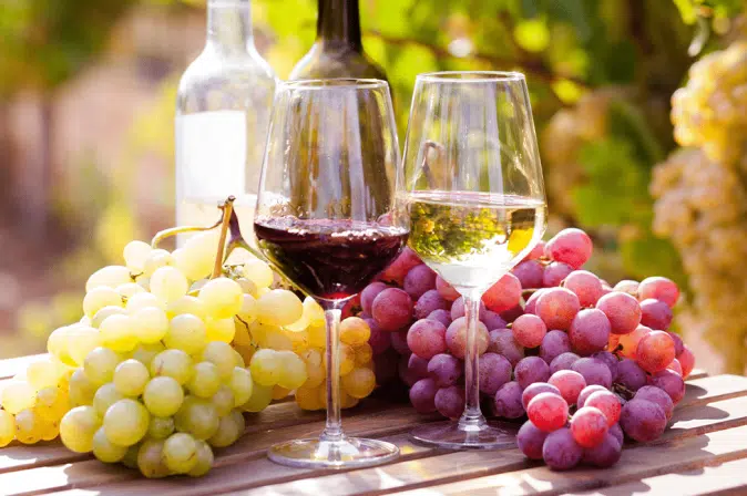 Wein aus der Vitis Vinifera