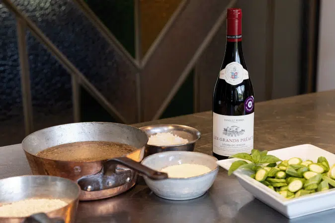 Risotto aux Côte du Rhône "Réserve" Zutaten