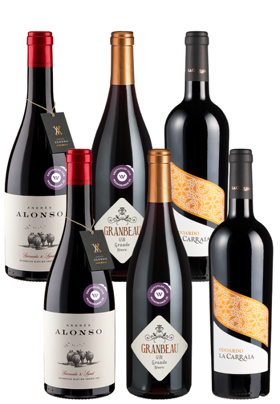 6er-Paket trockene Rotweine - Weinpakete - Weinfreunde