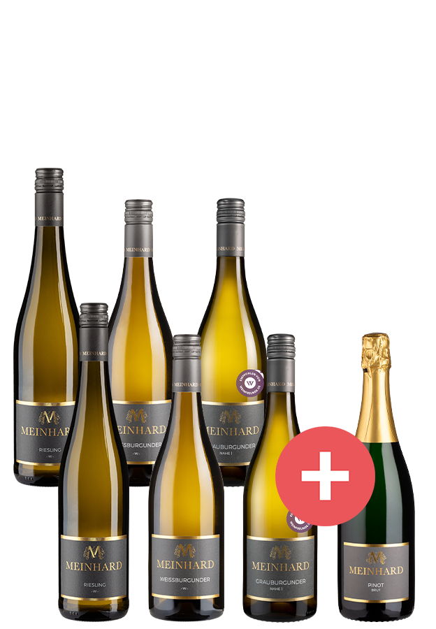 6er-Winzerpaket Meinhard + GRATIS Pinot Sekt Brut 
