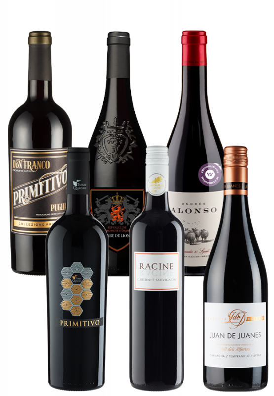6er-Kennenlernpaket Rotwein-Favoriten - Weinpakete - Weinfreunde