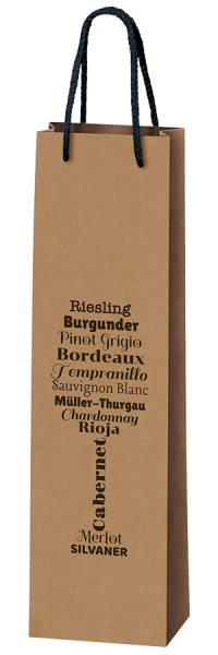 Image of 1er Tragetüte im Kraftpapier-Look - Henne - Weinzubehör