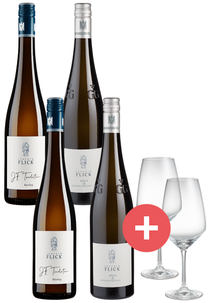 4er-Paket Flick Empfehlungen + GRATIS Schott-Zwiesel Gläser - Weinpakete