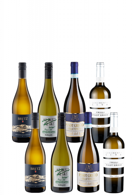8er-Paket Pinot Grigio vs. Grauburgunder - Weinpakete - Weinfreunde