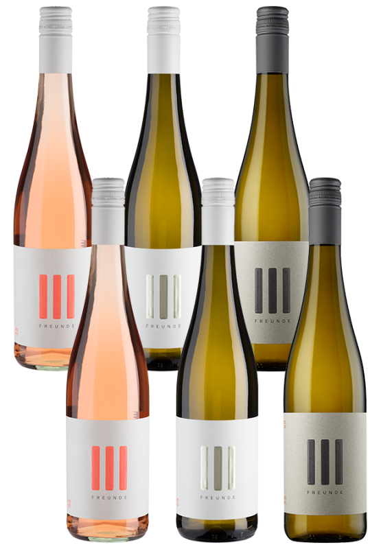 6er-Probierpaket III Freunde - III FREUNDE - Weinpakete aus Deutschland - Weinfreunde