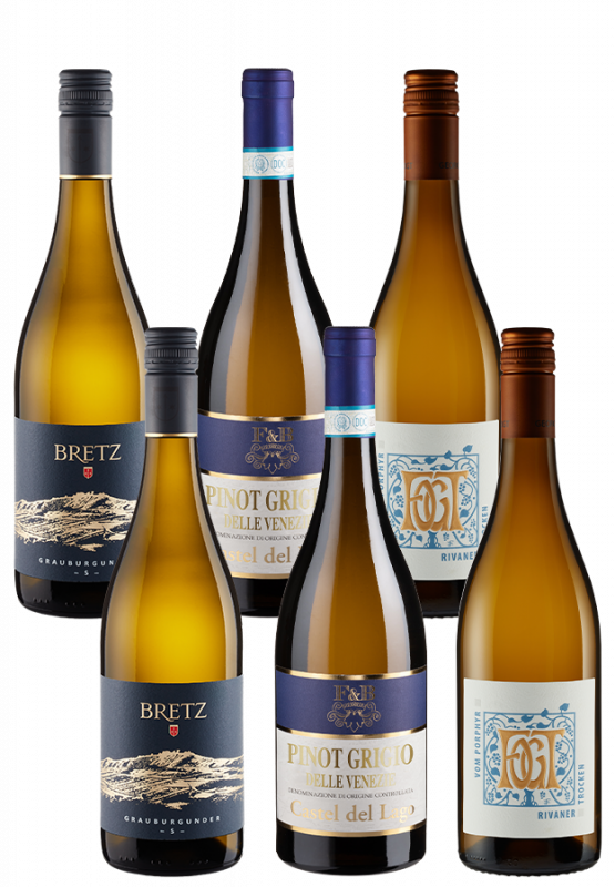 6er-Paket trockene Weißweine - Weinpakete - Weinfreunde