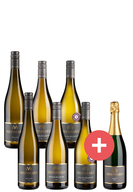 Image of 6er-Winzerpaket Meinhard + GRATIS Pinot Sekt Brut - Meinhard - Weinpakete