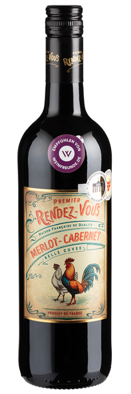 Image of Premier Rendez-Vous Merlot Cabernet Sauvignon (2023) - Les Producteurs Réunis - Rotwein aus Frankreich