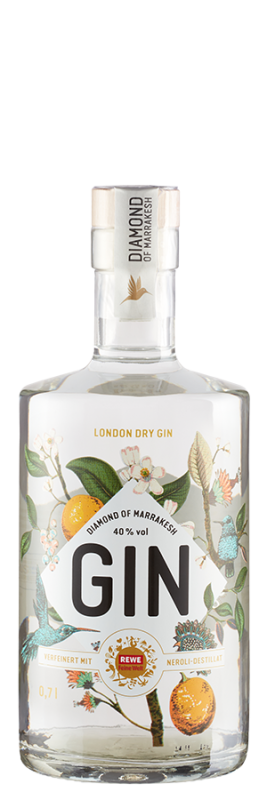 REWE Feine Welt London Dry Gin Diamond of Marrakesh - 0,7L - PABST & RICHARZ VERTRIEBS GMBH - Spirituosen aus Deutschland - Weinfreunde