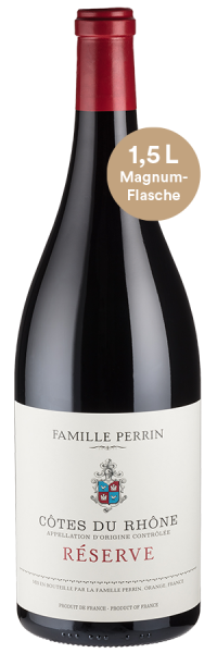 Côtes du Rhône Réserve - 1,5 L-Magnum - 2016 - Famille Perrin - Französischer Rotwein