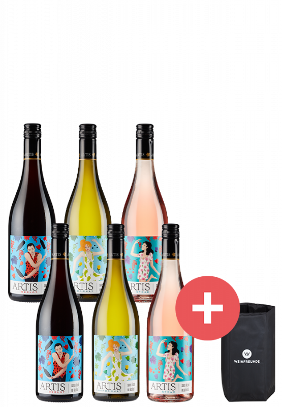 6er-Paket Artis alkoholfrei + gratis Kühlmanschette - Weinpakete - Weinfreunde