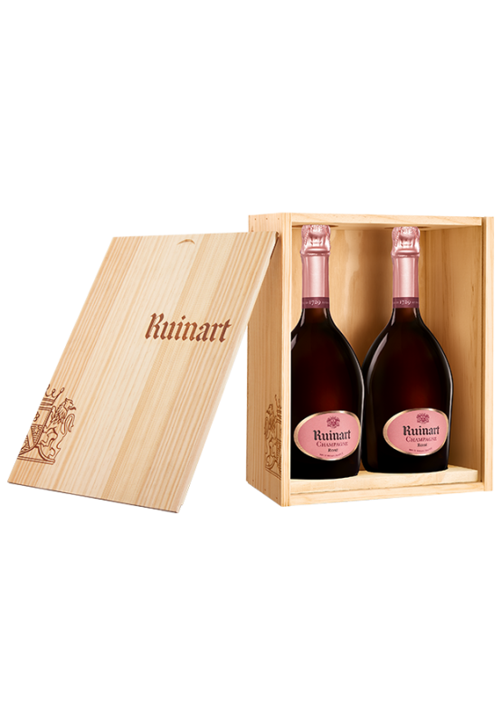 Ruinart Champagner Rosé 2x0,75l Holzkiste - Ruinart - Schaumwein aus Frankreich - Weinfreunde