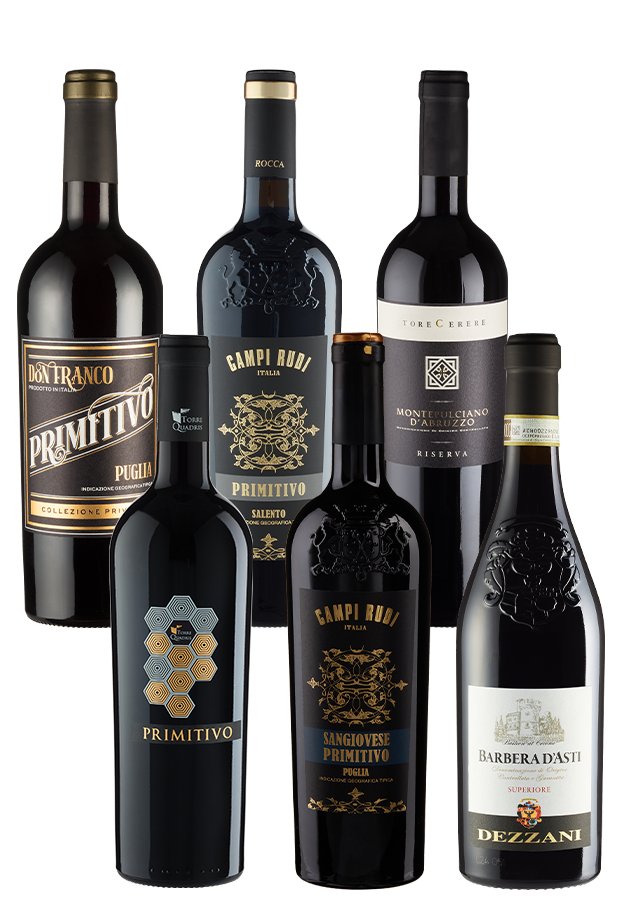 6er-Kennenlernpaket italienische Rotweine 