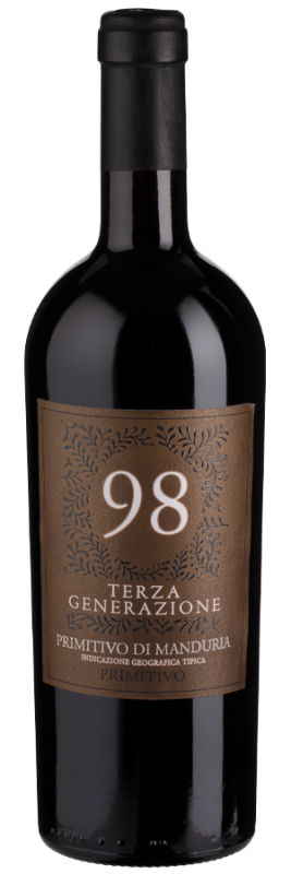 Terza Generazione 98 Primitivo di Manduria (2021) - Casa Vinicola Botter - Rotwein aus Apulien, Italien - Weinfreunde