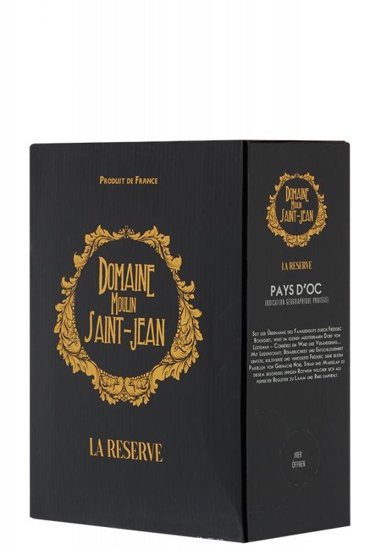Image of Moulin Saint-Jean La Réserve Bag-in-Box - 3,0 L (2023) - Domaine Moulin Saint-Jean - Rotwein aus Frankreich