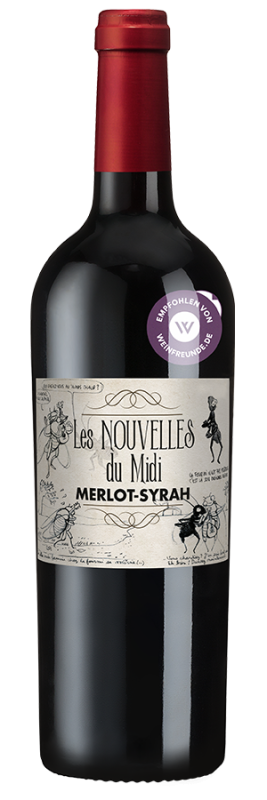 Les Nouvelles du Midi (2023) - Les Producteurs Réunis - Rotwein aus Frankreich - Weinfreunde