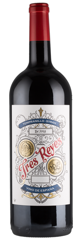 Image of Tres Reyes Tempranillo-Syrah - 1,5 L-Magnum (2021) - Bodegas y Viñedos Muñoz - Rotwein aus Spanien