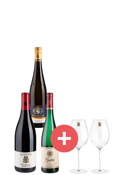 3er-Paket VDP.Große Gewächse + GRATIS Enoteca Zwiesel Gläser im Wert von 59,95€ - Weinpakete