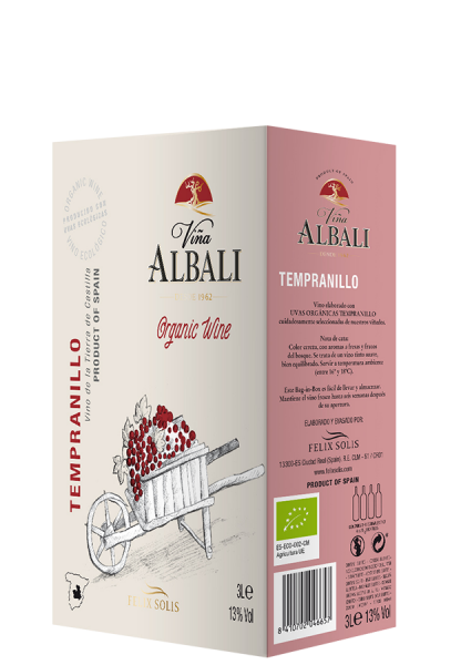 Vina Albali Tempranillo (Bio) Bag-in-Box - 3,0 L - Félix Solis - Spanischer Rotwein