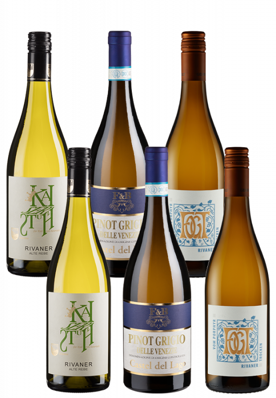 6er-Paket Spargelwein-Empfehlungen - Weinpakete - Weinfreunde