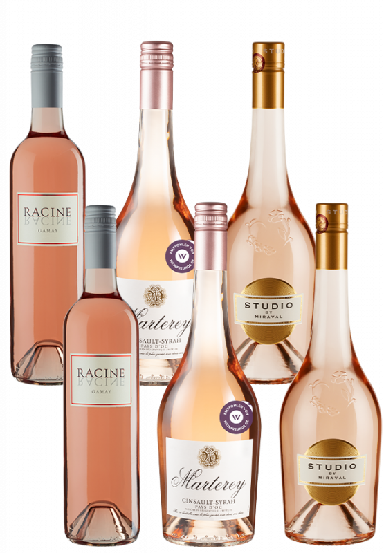Image of 6er Paket Frankreichs Rosé-Favoriten inkl. Studio Miraval Rosé - Weinpakete