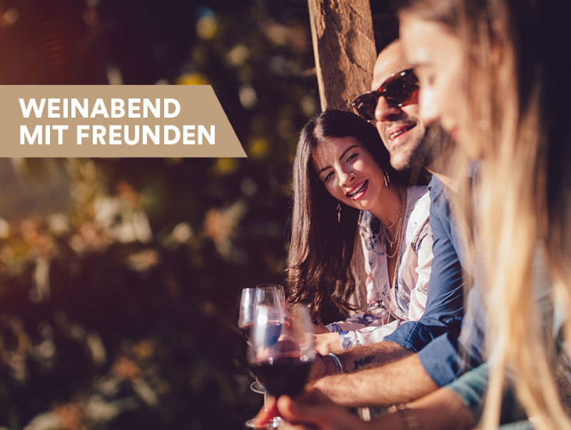 Weinabend mit Freunden