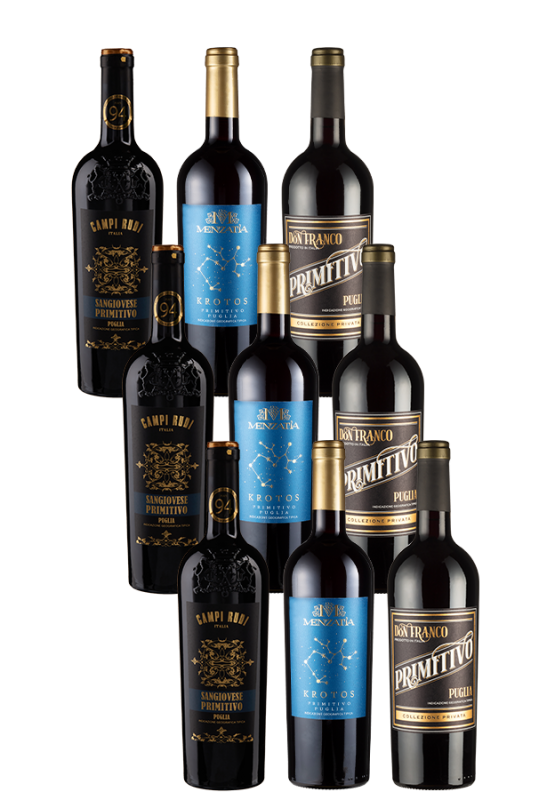 Image of 9er-Primitivo Entdeckerpaket Italien - Weinpakete